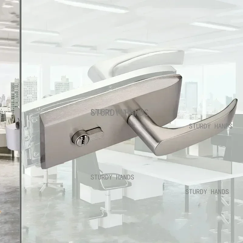 Furniture Hardware Fitting - Офисный стеклянный дверной замок для ванной