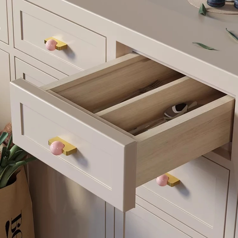 Furniture Hardware Drop Pulls - Белый хрустальный шар + латунные ручки